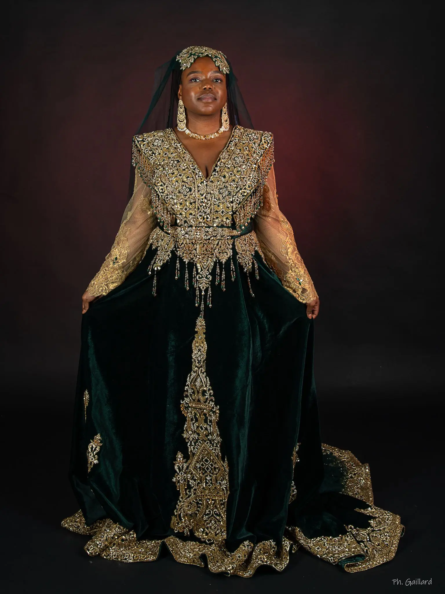 Robe orientale de prestige pour mariée - Collection exclusive Maison Si